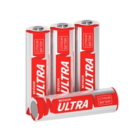 BEVIGOR Lithium Batteries AA, AA Batteries 4Pack 1.5V AA Lithium Battery, Double A Battery, Longer Lasting AA Batteries for Flashlight, Toys, Remote Control【Non-Rechargeable】