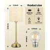 Cordless Table Lamp, 8000mAh Battery Operated Lamp with Stepless Dimming,