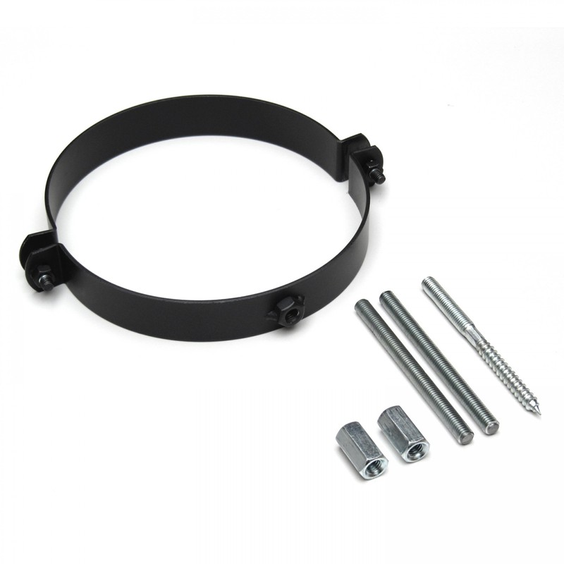 raik SH116-150-sw Flue Pipe / Stove Pipe Clamp with Screw
