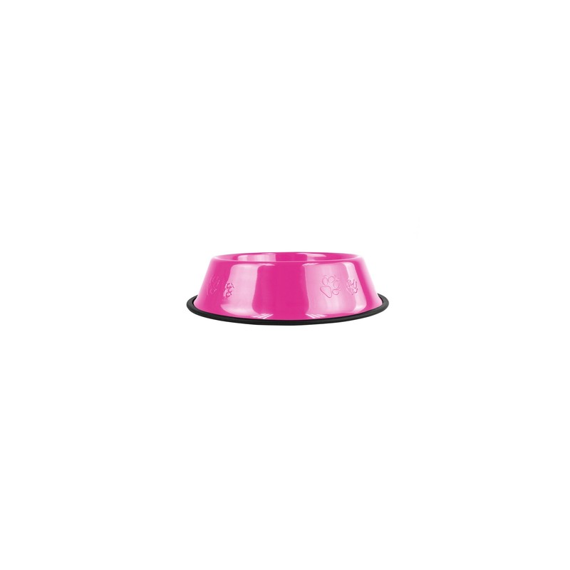 Platinum Pets Non-tip Stainless Steel Dog Bowl, 6 oz, Bubble