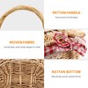 BGFAVCV Country Style Wicker Picnic Basket Hamper with Lid and