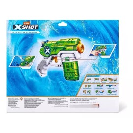 X-shot Water Stealth Soaker Pistola Lanzadora De Agua 4 Pcs