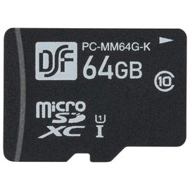 Ohm Electric Micro SD Memory Card 64GB High Speed Data Transfer PC-MM64G-K 01-0757 OHM