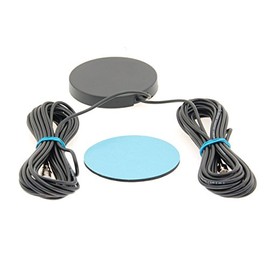 Alda PQ Antenna for Glass Mounting for 2G (GSM), 3G (UMTS), GPS with SMA/M and FME/F Connector and 5 m Cable 2.14 dBi Gain
