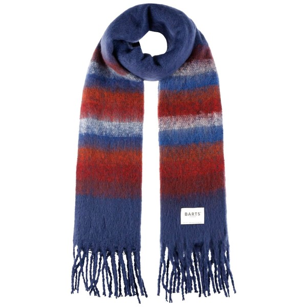 Barts Tylur Soft Scarf with Fringes, darkblue