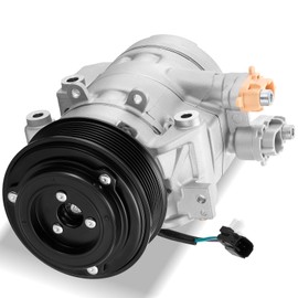 SYKRSS 68686 Air Conditioning A/C Compressor with Clutch Compatible with Ford F-250 / F-350 / F-450 / F-550 Super Duty, 2017-2019, V8 6.7L