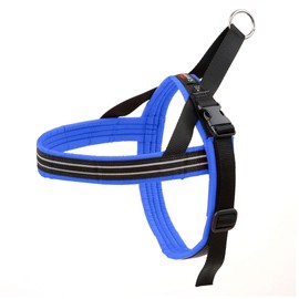 ComfortFlex Sport Dog Harness - Fully Padded, Reflective, Adjustable, Lightweight No-Choke, No-Pull, Non-Chafing Design for Active Dogs, Enhanced Control, Made in The USA, Medium/Large, Blue Jay