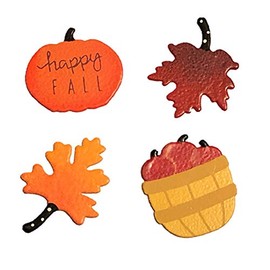 Roeda Brighten Your Life 25004wm Happy Fall Magnets Set of 4 Assorted