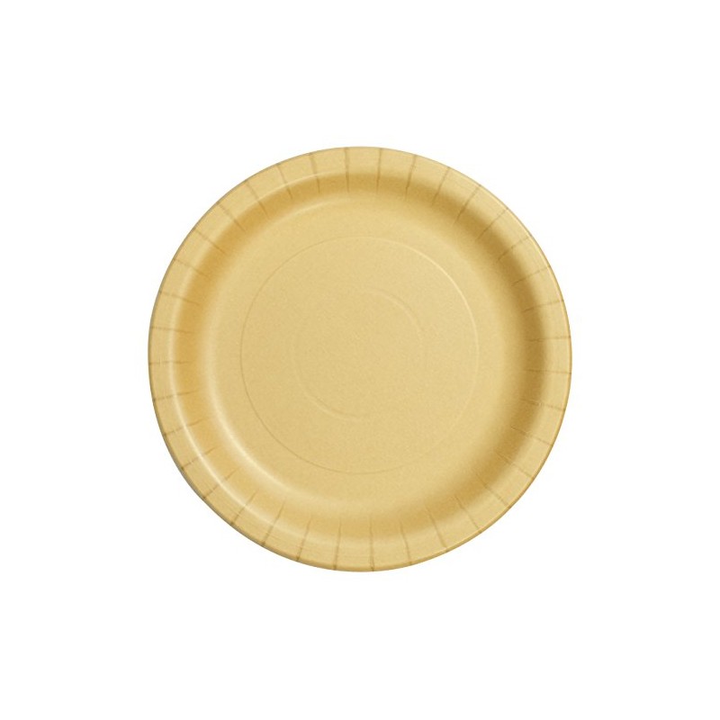 Strong P2250MZ Paper Plates, Misarashi Brown, 8.7 inches (22 cm),