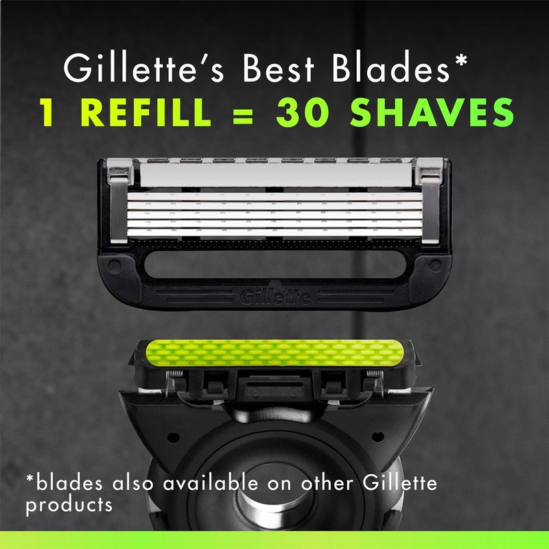 GilletteLabs Shaving Razor Blade Refills for Men, 12 Count
