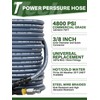 TechSweepPro 3/8" 4800PSI Pressure Washer Hose 75FT with Swivel Quick