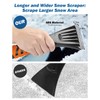 JOYTUTUS 41.5IN Extendable Snow Brush and Ice Scraper, 270°Pivoting Snow