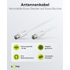 Goobay 11515 Antenna Cable (<70 dB), 2X Shielded, 15m Length