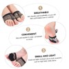 FRCOLOR 3 Pairs Toe Pads Fitness Leather Foot Gloves