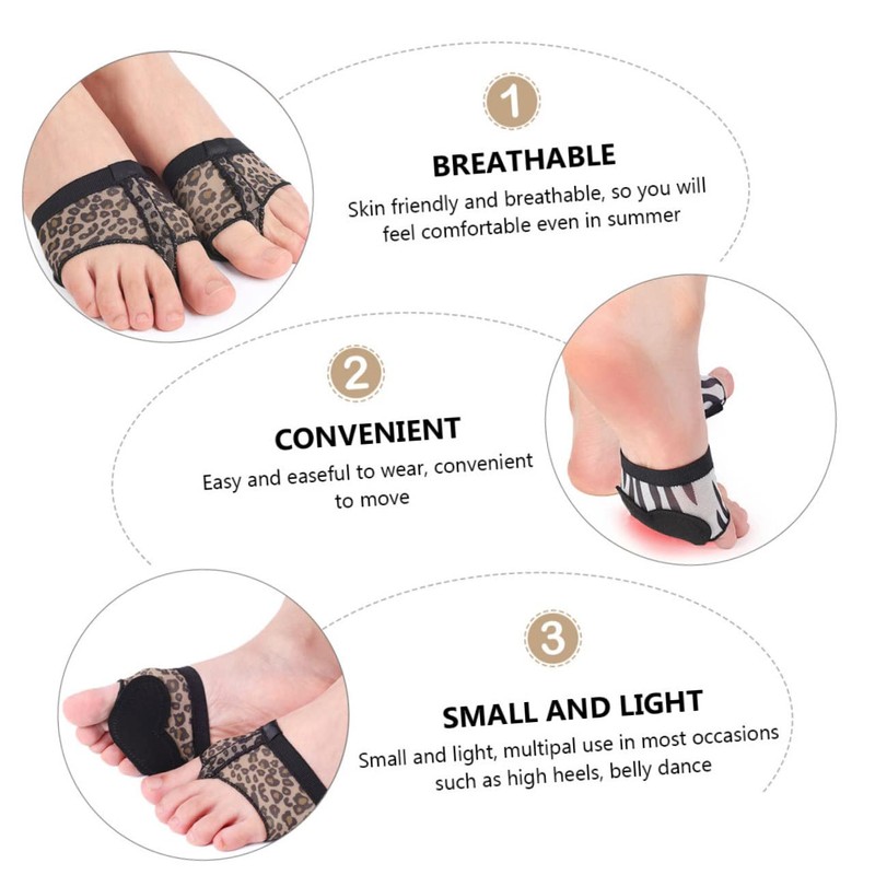 FRCOLOR 3 Pairs Toe Pads Fitness Leather Foot Gloves