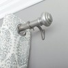 Decopolitan 1-Inch Urn Single Window Treatment Rod Set, 72 to