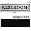 Kichwit Restroom Sign with Magnets on The Back, 8.7 x