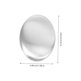 Zerodeko 2pcs Odorfree Hands Stainless Steel Soap Bar Travel-Sized Metal Soap for Cooking Odor Removal Reusable Odor Absorber for Home Kitchen