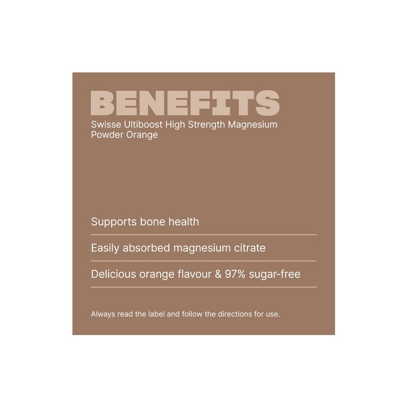 Swisse Ultiboost High Strength Magnesium Powder Orange 180g