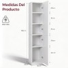 OSLIFE Librero Organizador con Puertas, Alacenas de Madera para Cocina