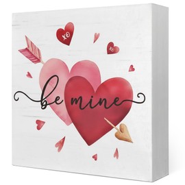 Valentines Day Decor Wooden Sign Valentine Day Decorations Romantic Desk Wall Signs for Home Wooden Home Bedroom Happy Valentine Signs Funny Desks Wedding Gift Anniversary