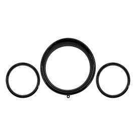 YHMTIVTU 7'' Headlight + 4.5" Fog Light Trim Ring Visor Bezels For Harley Softail FL Lamp