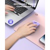 RAPIQUE - mouse inalámbrico Bluetooth, morado, 1600 DPI, larga vida