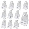 Cutelec 8pcs Hold Down Bracket Bottom Rail Hold Clips White