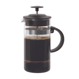 Oggi Triple Mesh Filter French Press Coffee Maker (12 fl oz)- 3 Cup / 350 ml Capacity, Coffee Press, Single Serve Coffee Maker, Stainless Steel Lid & Plunger, Make Great Coffee Gifts, Black