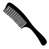 Dateline Professional Black Celcon 3832 Detangling Basin Comb - 20cm