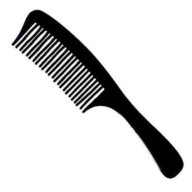 Dateline Professional Black Celcon 3832 Detangling Basin Comb - 20cm