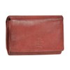 Bear Design Women's Wallet Leather 9 Card Slots Red, red,