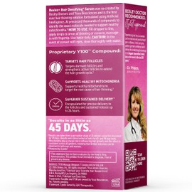 BosleyMD Revive+ Densifying Hair Growth Serum for Women – Drug-Free Scalp Treatment with Biotin, Saw Palmetto & Y100 Botanical Compound – Thicker, Fuller Hair in 45 Days – 1 Month Supply