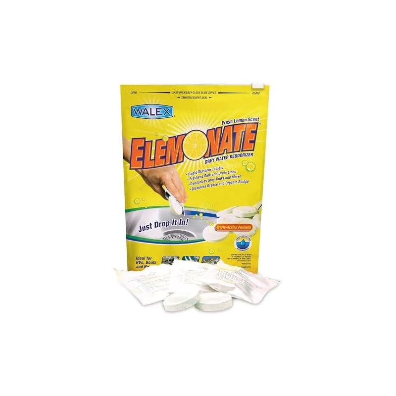 Walex TOI-61776 Elemonate Desodorante de agua gris con gotas, aroma