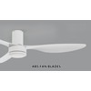 Carro 52 Inch Ceiling Fan without Lights Flush Mount, Small