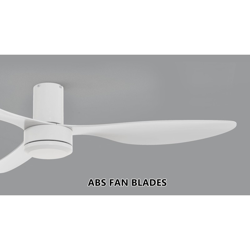 Carro 52 Inch Ceiling Fan without Lights Flush Mount, Small