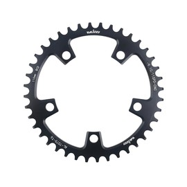 BIKECO Bicycle Narrow Wide Chainring 110/130BCD 5 Screws Round Bicycle Chainring 36/38/40/42/44/46/48/50/52/54/56/58/60T Bicycle Chainring for 9 10 11 Speed Road Bike MTB (110BCD,36T)