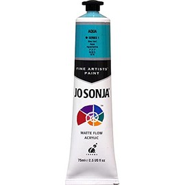 Jo Sonja Matte Flow Acrylic 75ml Tube - Aqua