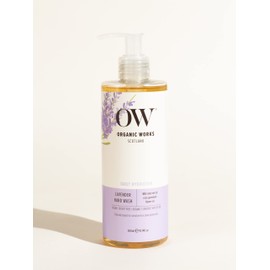 Organic Works 99% Natural Lavender Hand Wash | 300m/10oz | Clinically tested and suitable for eczema prone skin | 100% Vegan | 100% Cruelty Free | Enriched with Lavender Essential Oil