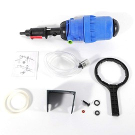 Adjustable Fertilizer Injector Water Powered Liquid Doser Dispenser 20-2500 L/H Automatic Drip Irrigation Injector Dosing Pump for Industry Garden Hose Livestock - Blue