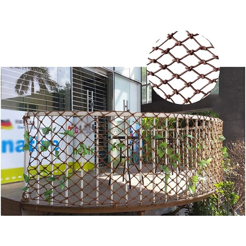 Protective Net Brown Nylon Net, Garden Decoration Net Balcony Safety