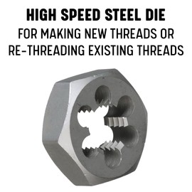 Drill America 3/4"-10 High Speed Steel Hex Die, DWT Series