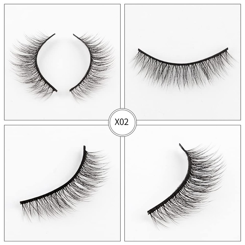 3 Pairs G3 Series False Mink Eyelashes Long Dense Natural