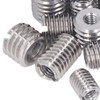 75Pcs Stainless Steel Threaded Inserts Nuts Assortment Tool Kit for