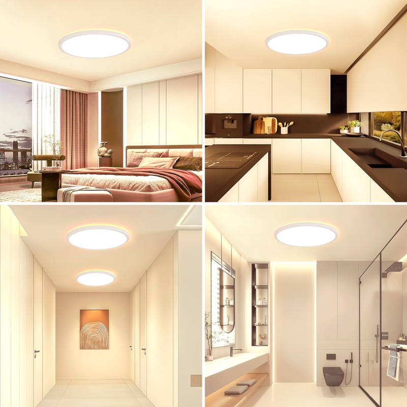 OUILA LED Ceiling Light Flat Round - Diameter 22 cm