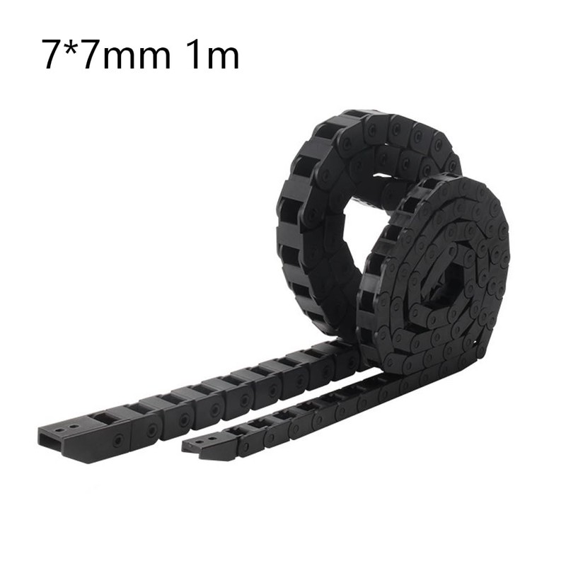 Cable Drag Chain, Black Flexible Drag Chain 1M Towline for