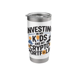 Crypto Mom Cryptocurrency Trader Blockchain Day Trading Stainless Steel Insulated Tumbler