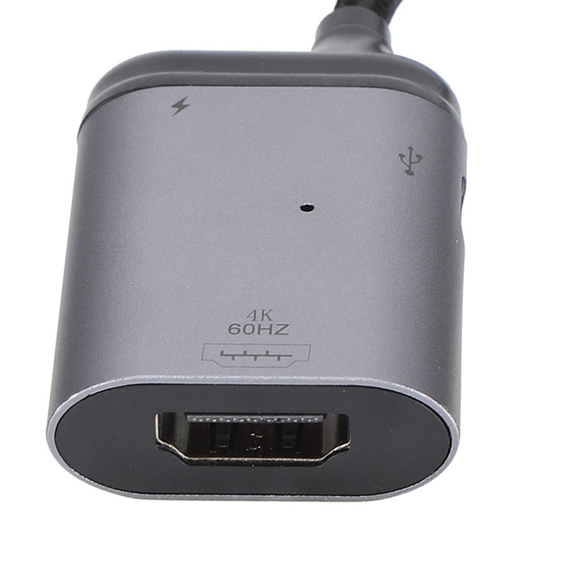 TypeC to HD Multimedia Interface PD/Data Male Short Cable 3