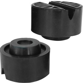 Mario10 Type A Trolley Jack Rubber Pad Car Lift Trolley Jack Pad Rubber Slotted Frame Rail Protector Rubber Pad for Hydraulic Jack Non Slip up to 700 kg