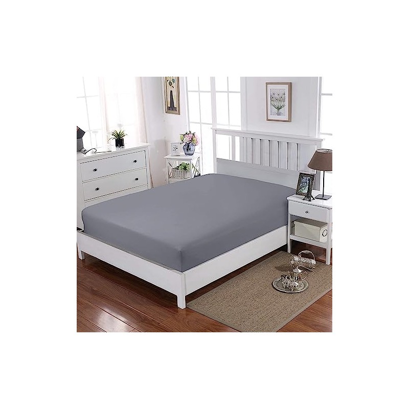 Egyptian Cotton 30cm Extra Deep Fitted Sheet T-200 Thread Count